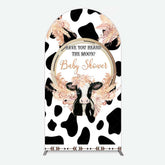 Aperturee Aperturee Boho Have You Heard The Moos Baby Shower Arch Backdrop